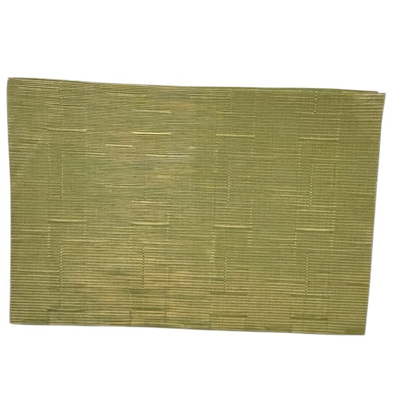 Unbranded Placemats Set of 4 Green PVC Placemats 18"X12" - Picture 2 of 2